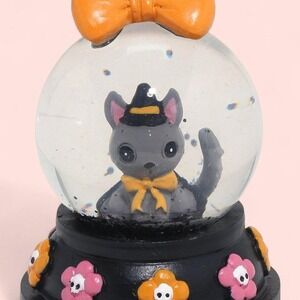 Hot Topic Cute cat mini snow globe 3" tall brand new
